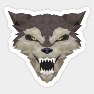 Wolf Horror Sticker